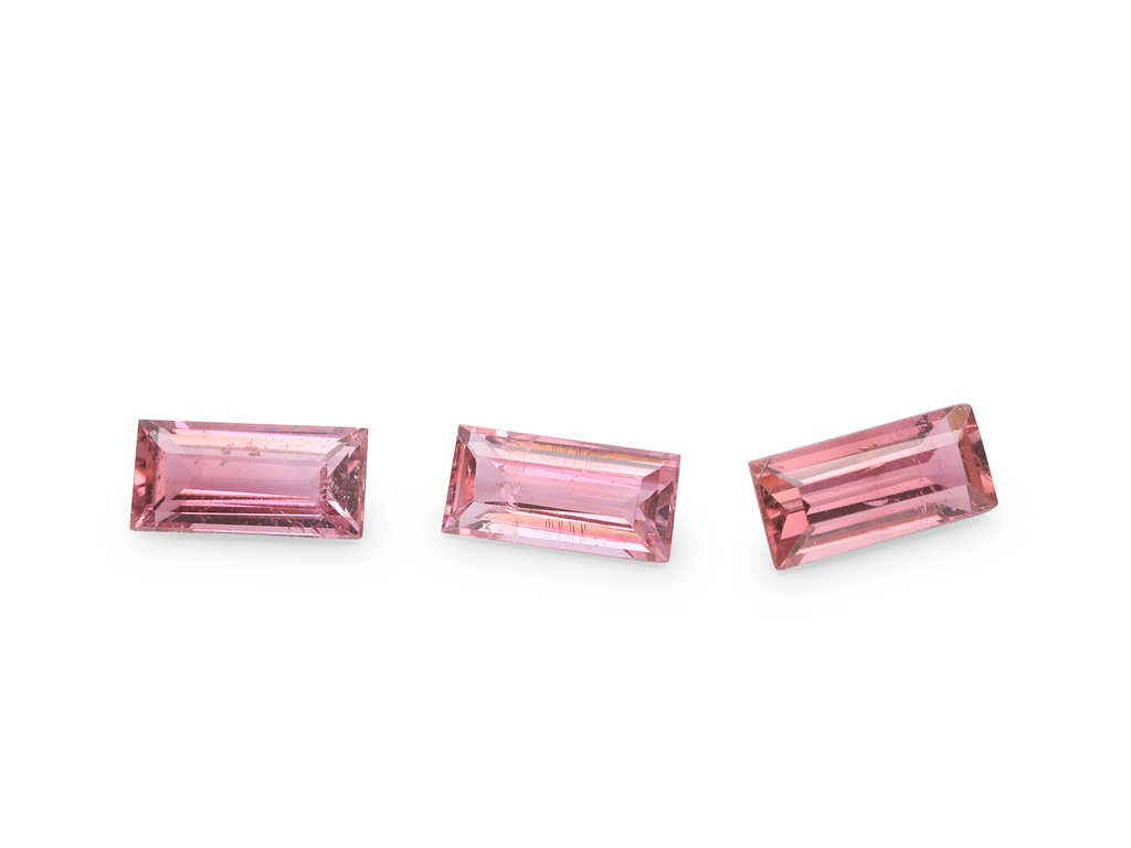 Pink Tourmaline 4x2mm Baguette