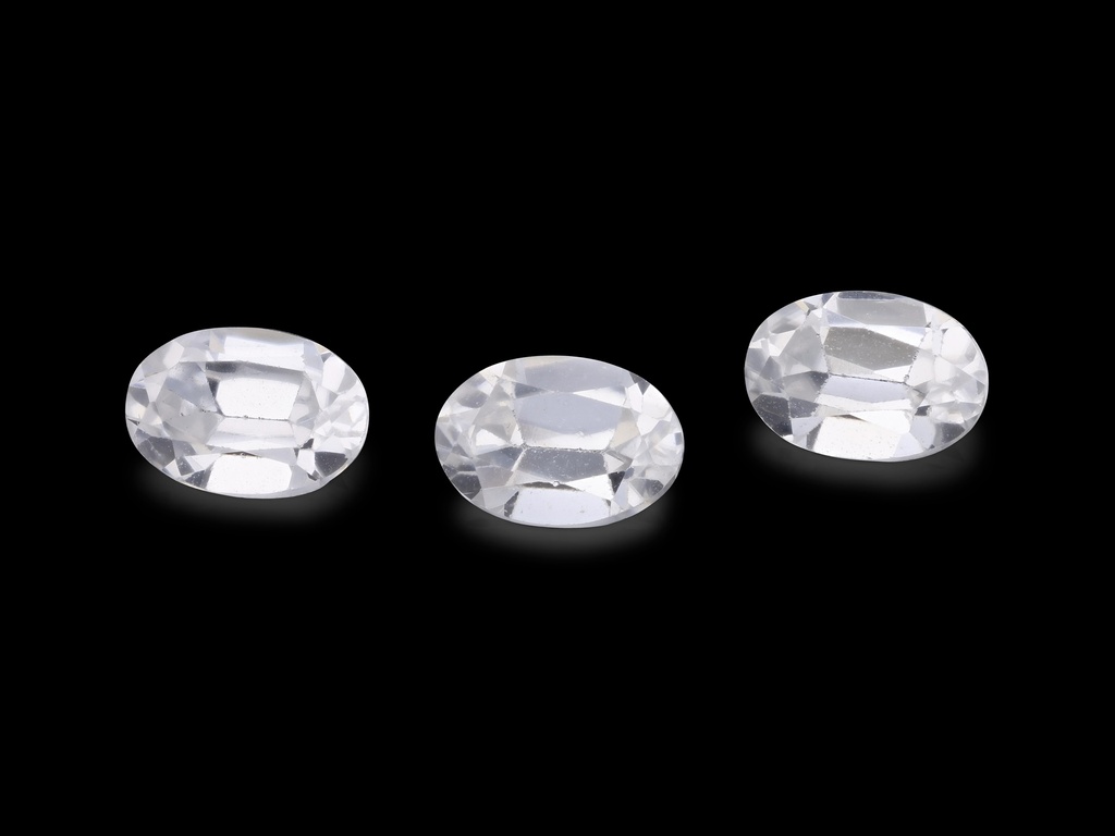 Zircon 6x4mm Oval White