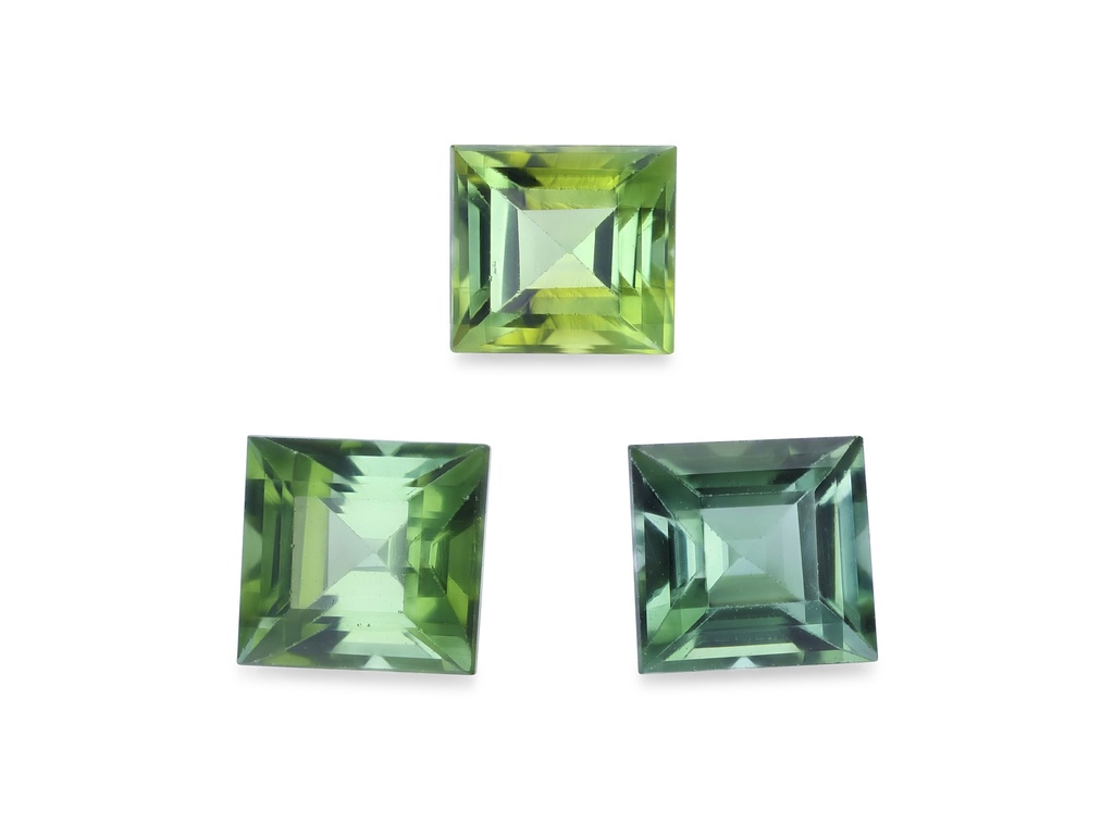 Green Tourmaline 4.50mm Carre Cut