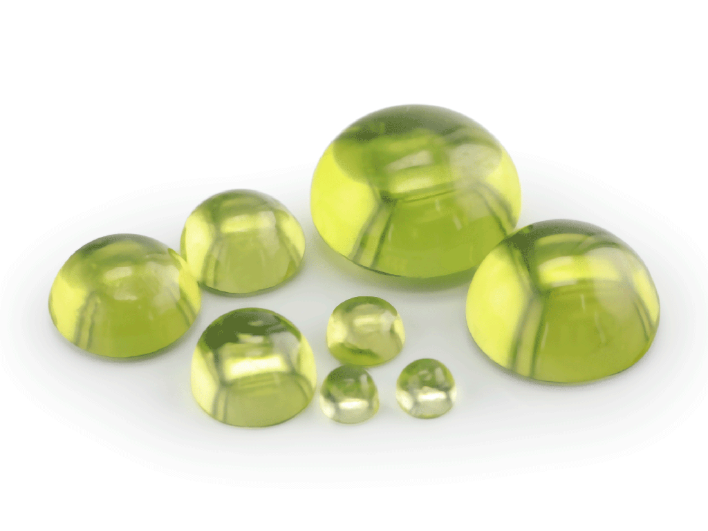 Peridot 2.00mm Round Cabochon 