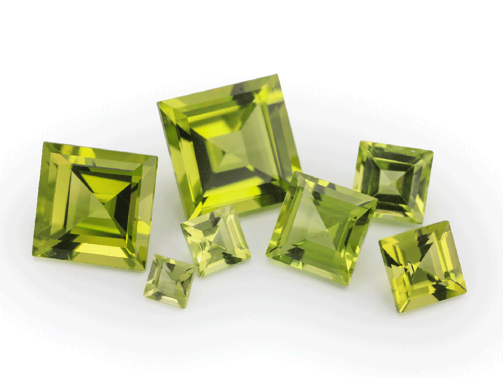 Peridot 2.50mm Carre Cut