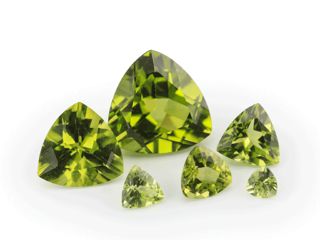 Peridot 3.00mm Trilliant