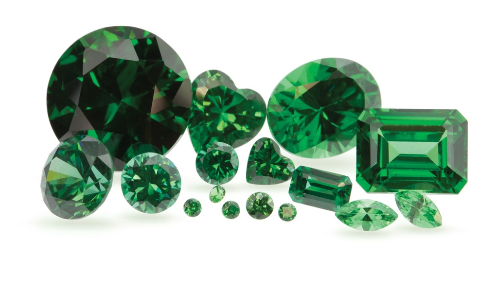 Cubic Zirconia 1.50mm Round Green