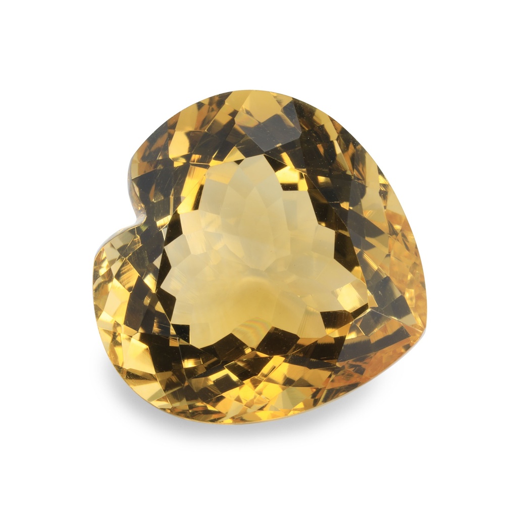 Citrine 18mm Heart Shape