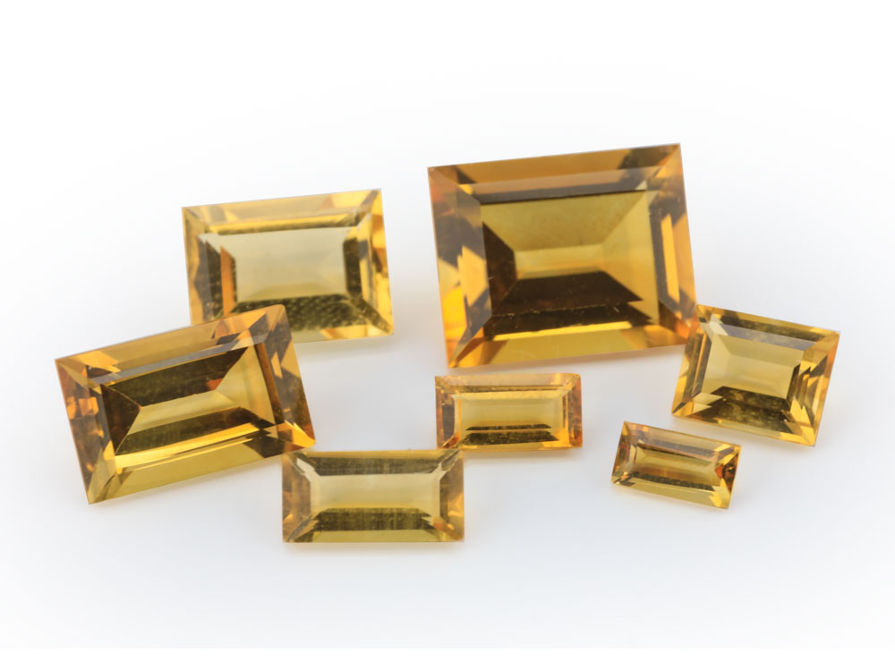 Citrine 8x6mm Baguette 