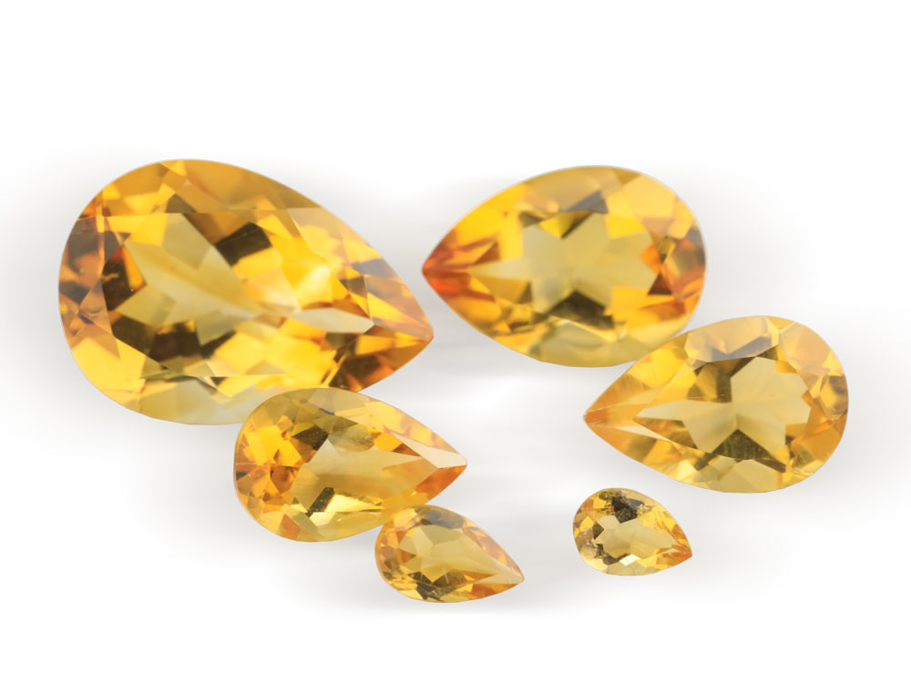 Citrine 4x3mm Pear Shape