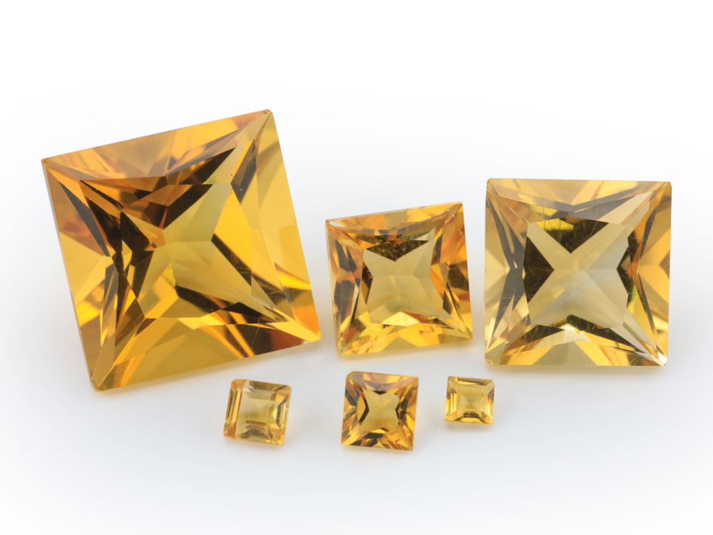 Citrine 2.00mm Princess Cut