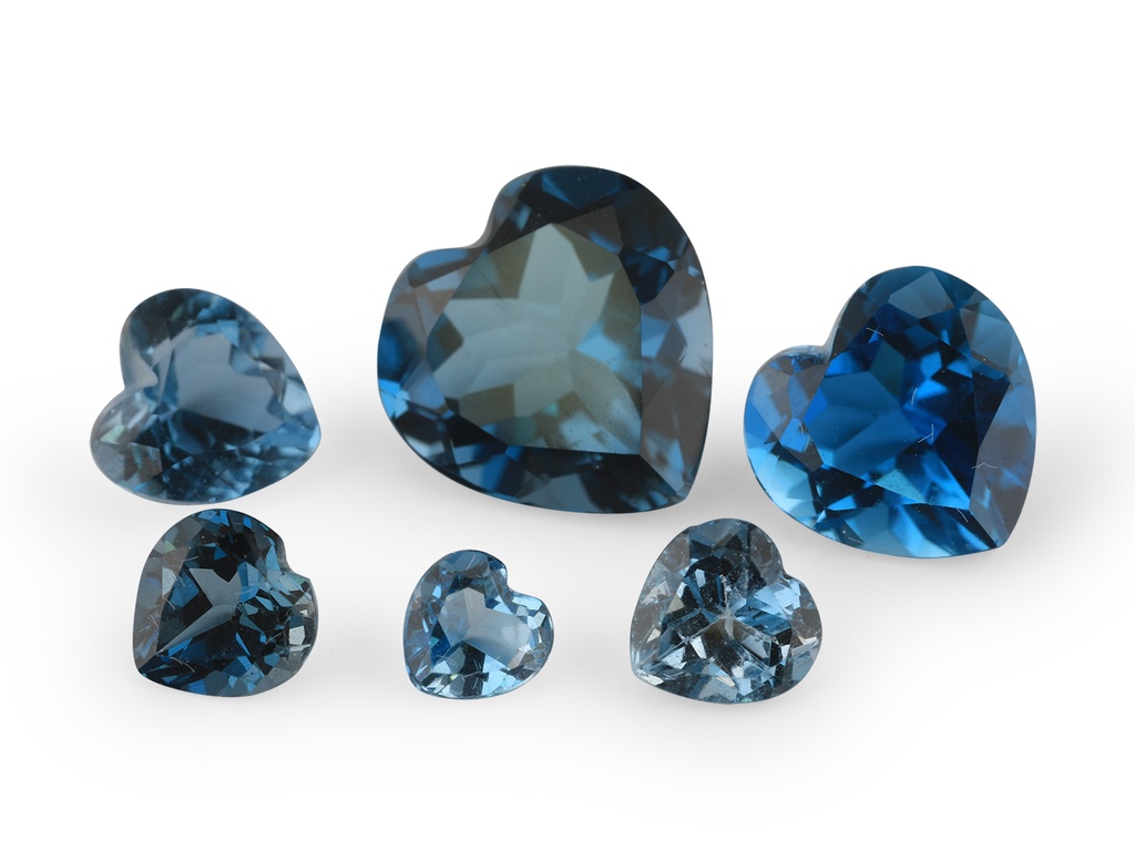 Topaz London Blue 4.00mm Heart Shape 