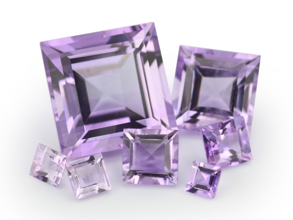 Amethyst Light 4.50mm Carre Cut