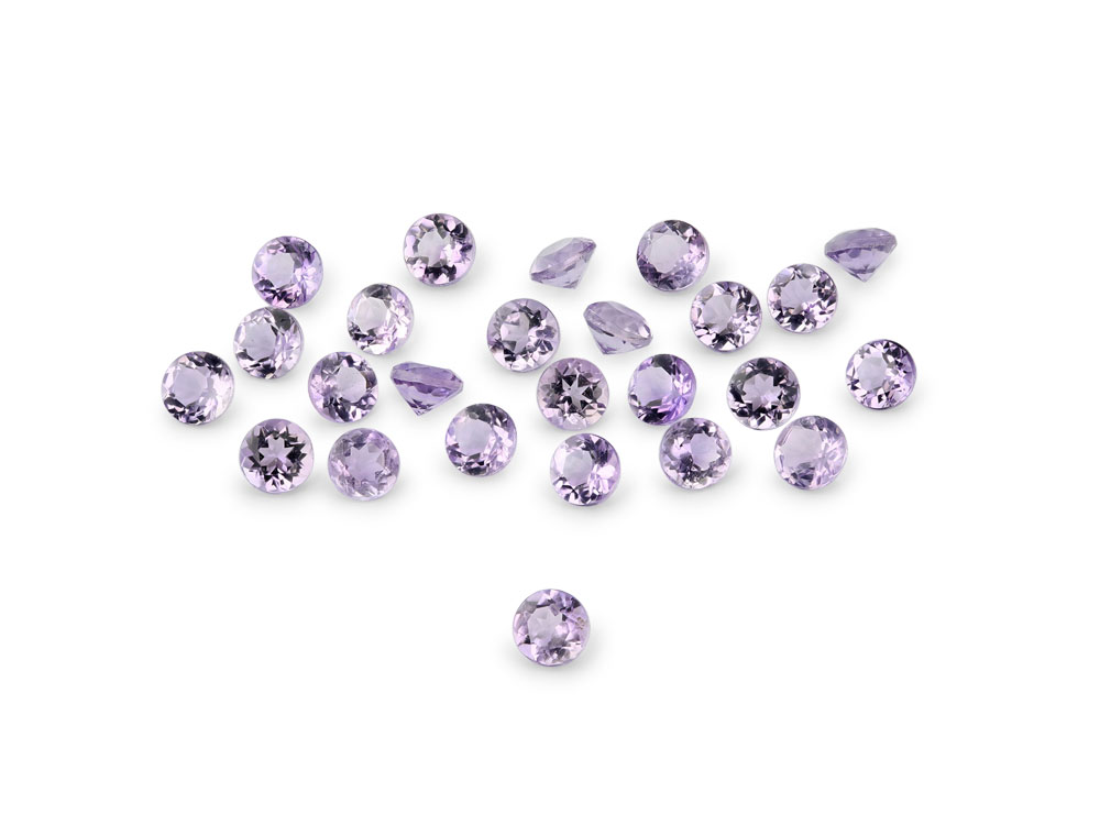 Amethyst 2.25mm Round Light Colour 