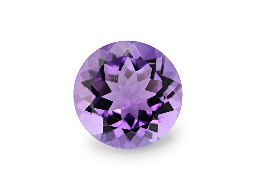 Amethyst 13mm Round Light Colour 