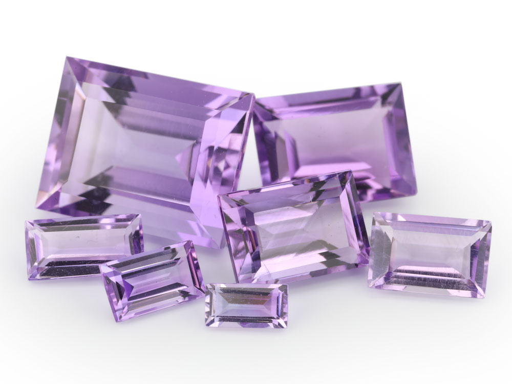 Amethyst 4x2mm Baguette Light Colour 