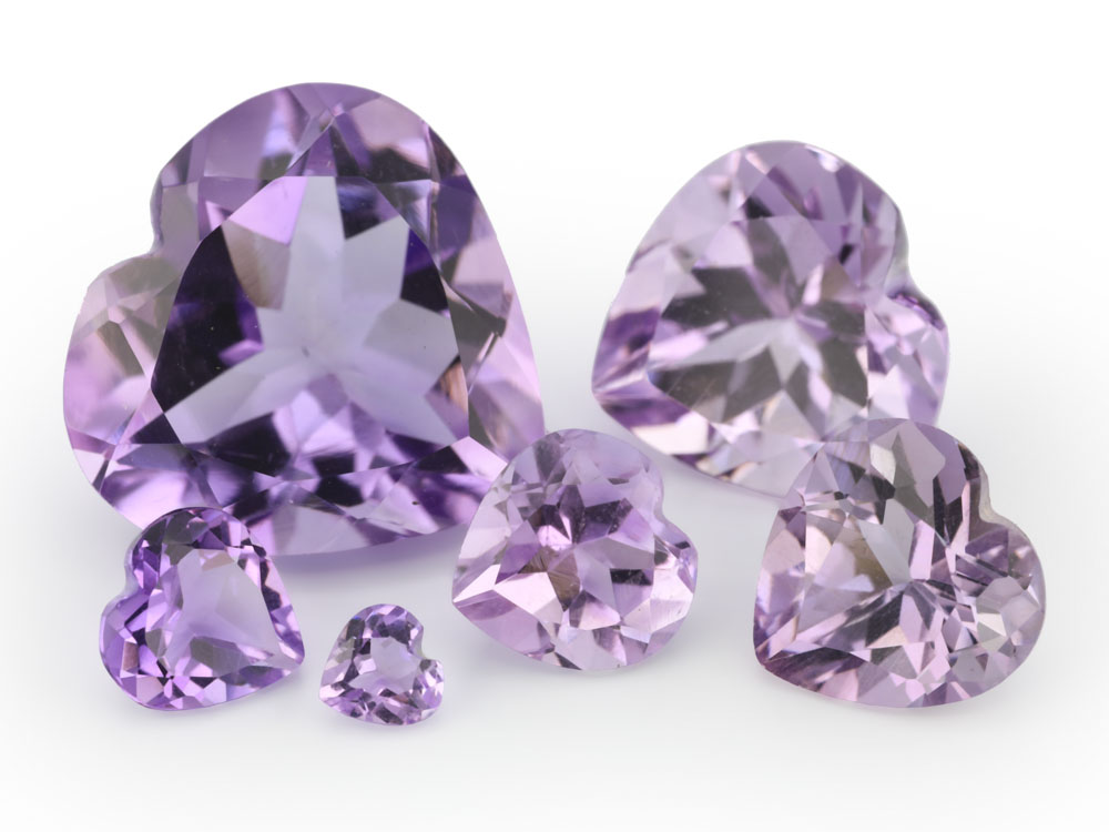 Amethyst 4.00mm Heart Shape Light Colour 