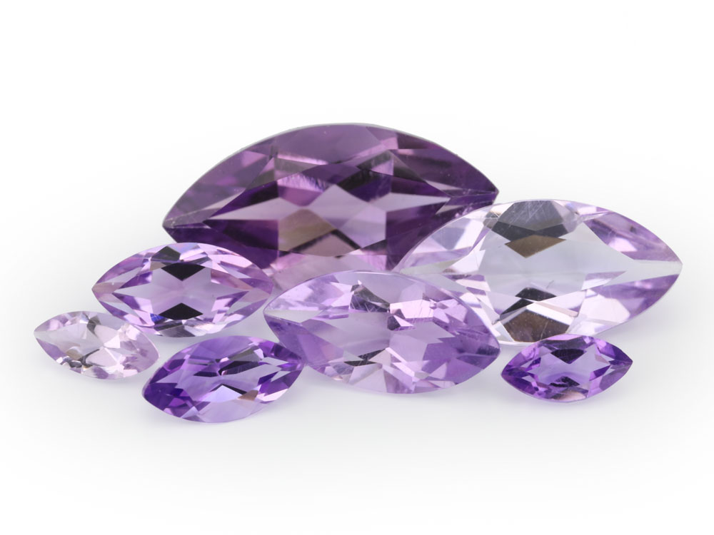 Amethyst 4x2mm Marquise Light Colour 