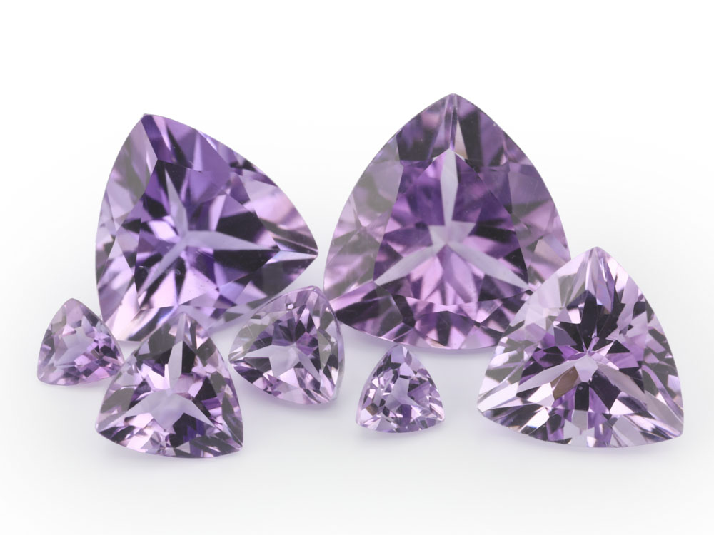 Amethyst 3.00mm Trilliant Light Colour