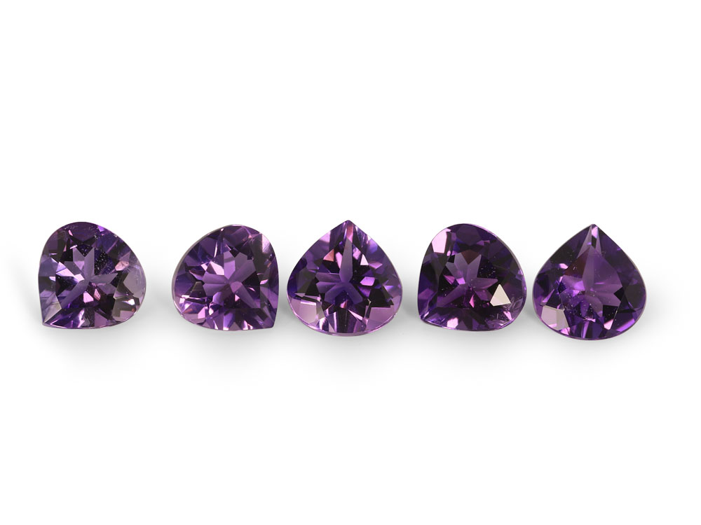 Amethyst 4.00mm Pear Shape Mid to Strong Colour 