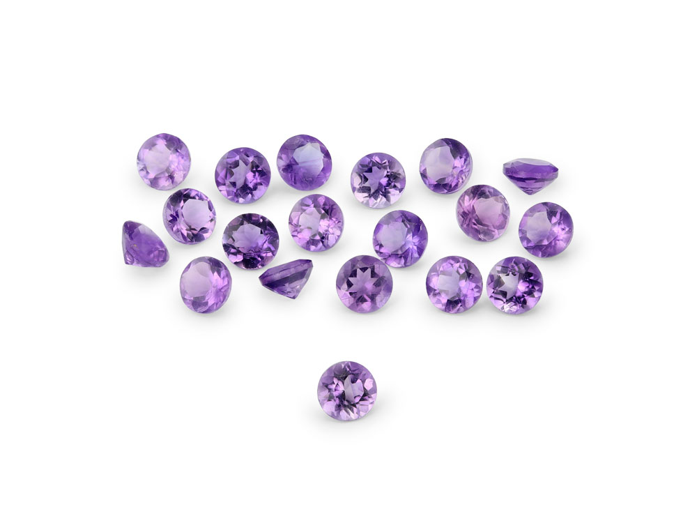 Amethyst 2.75mm Round Mid to Strong Colour 