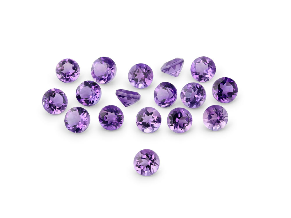 Amethyst 3.00mm Round Mid to Strong Colour