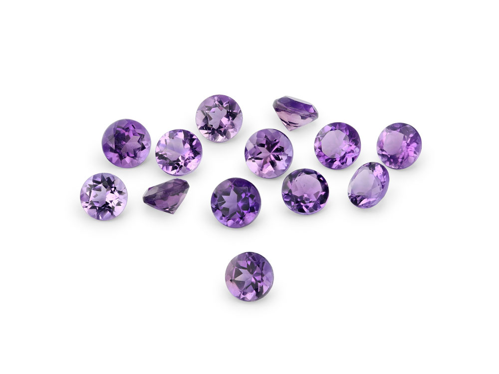 Amethyst 3.25mm Round Mid to Strong Colour 