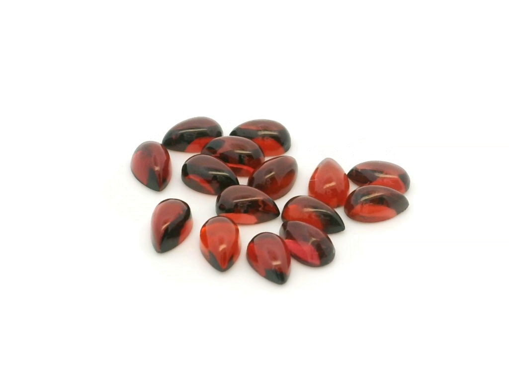 Almandine Garnet 5x3mm Pear Shape Cabochon 