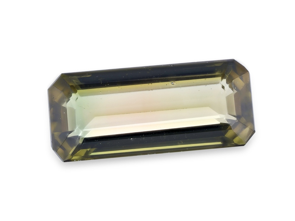 Bi Colour Tourmaline 12.6x5.5mm Emerald Cut