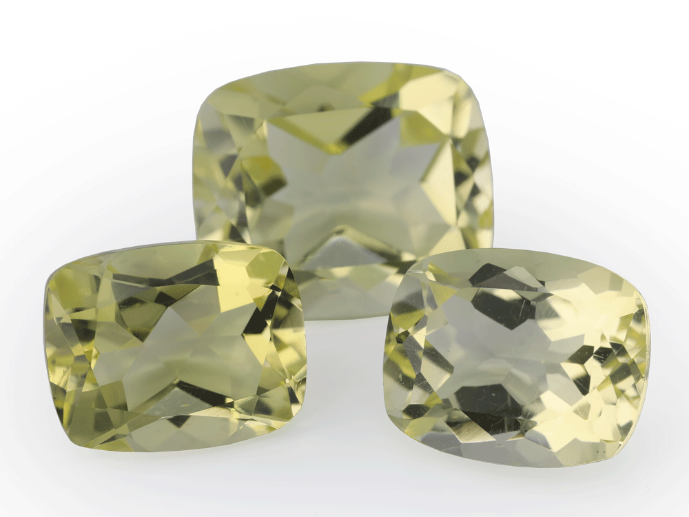 Lemon Quartz 11x9mm Cushion