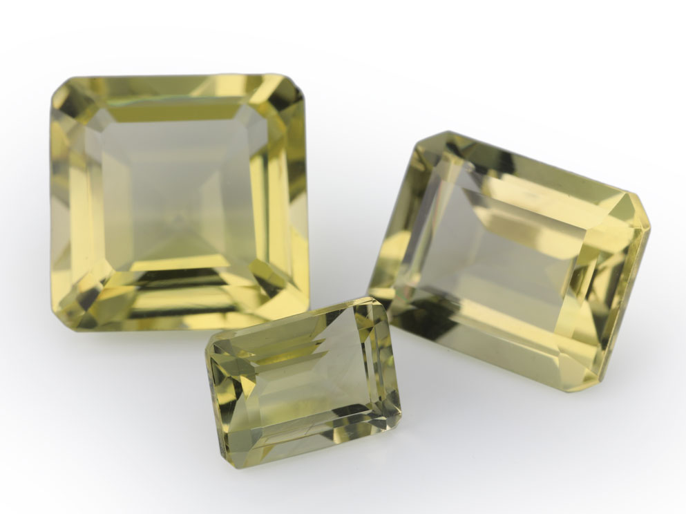 Lemon Quartz 10x8mm Emerald Cut