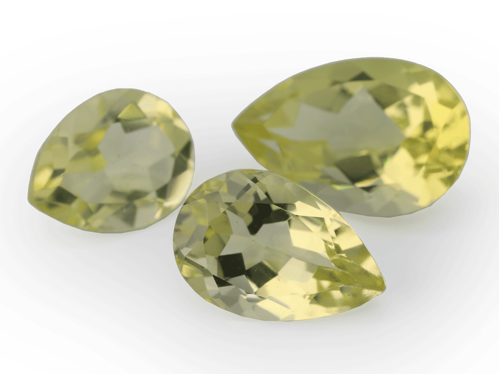 Lemon Quartz 10x8mm Pear Shape