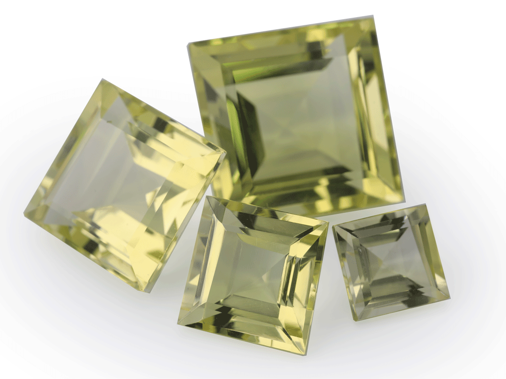 Lemon Quartz 6.00mm Carre Cut