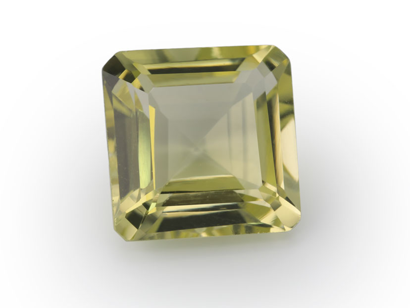 Lemon Quartz 10mm Square Emerald Cut 