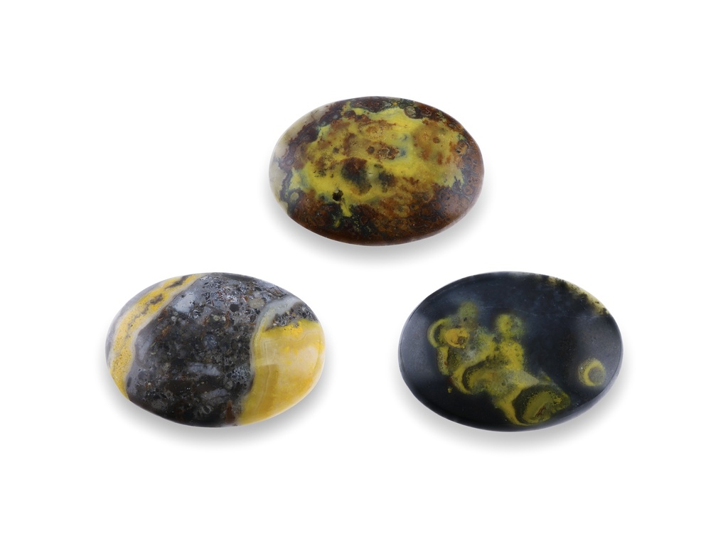 Bumble Bee Jasper 30x22mm Oval Cabochon