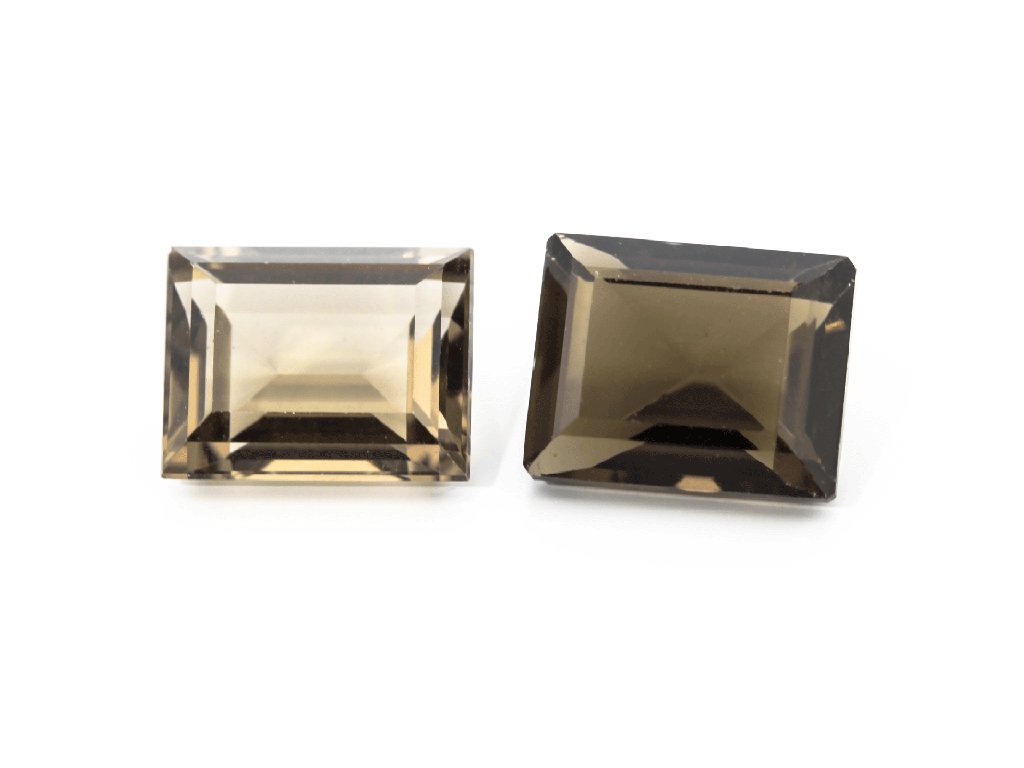 Smoky Quartz 9x7mm Baguette