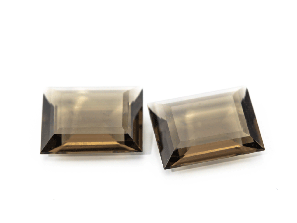 Smoky Quartz 10x8mm Baguette