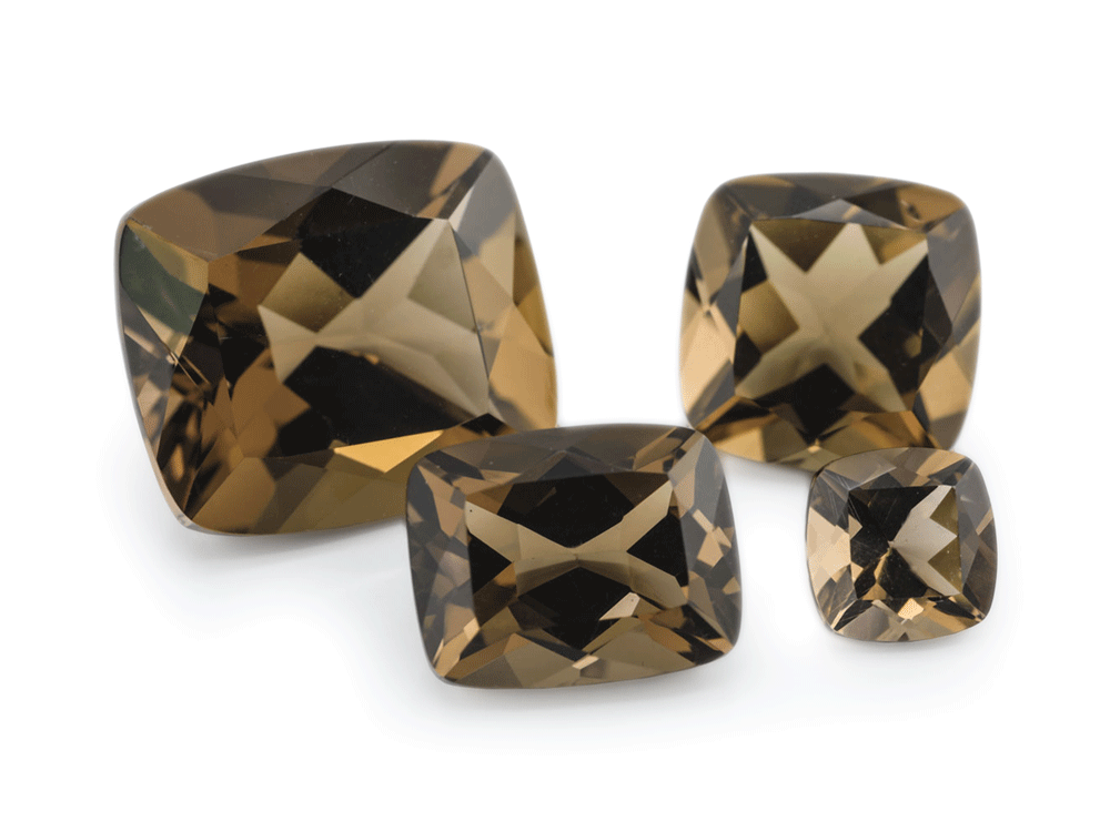 Smoky Quartz 14x12mm Cushion