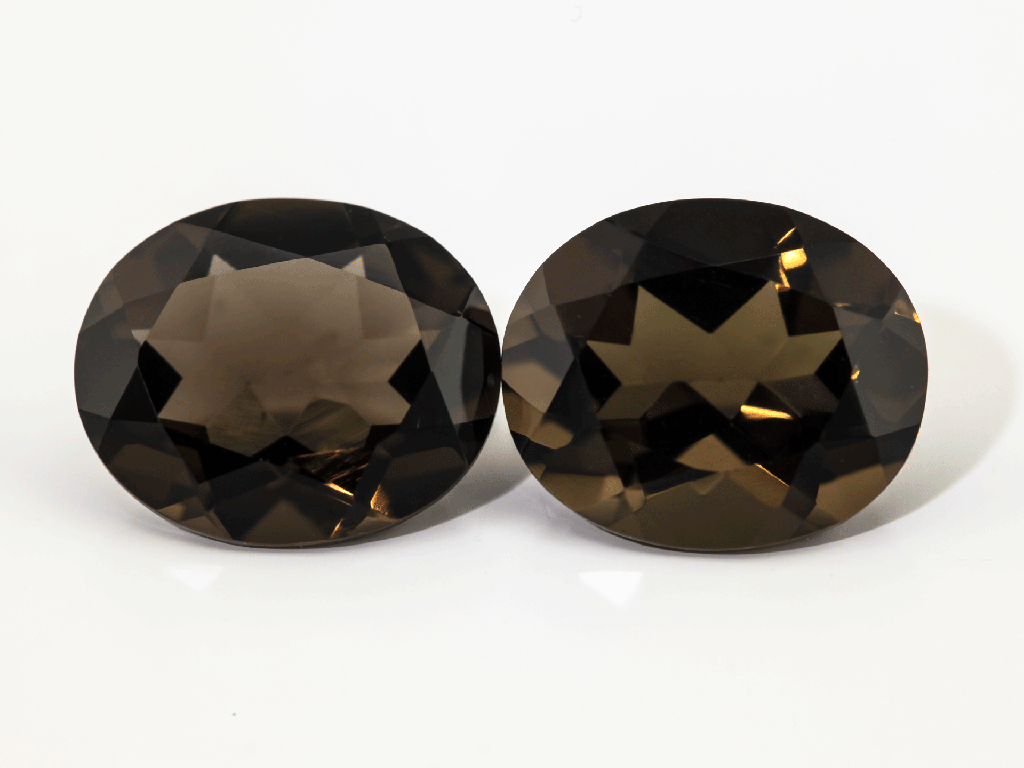 Smoky Quartz 12x10mm Oval 