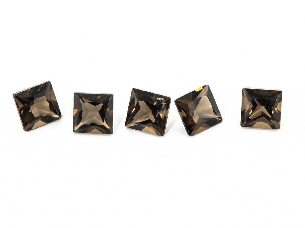 Smoky Quartz 4.00mm Princess Cut