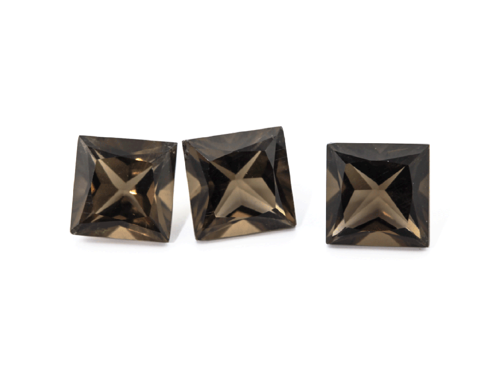 Smoky Quartz 6.00mm Princess Cut