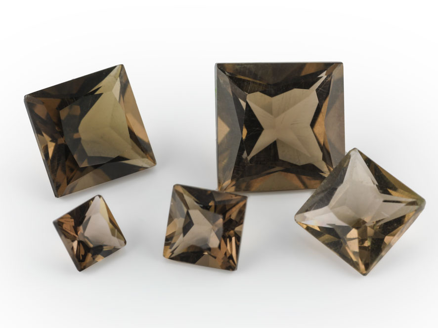 Smoky Quartz 7.00mm Princess Cut