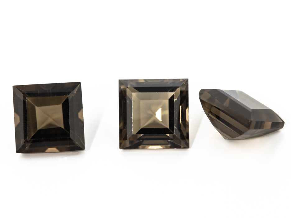 Smoky Quartz 7.00mm Carre Cut