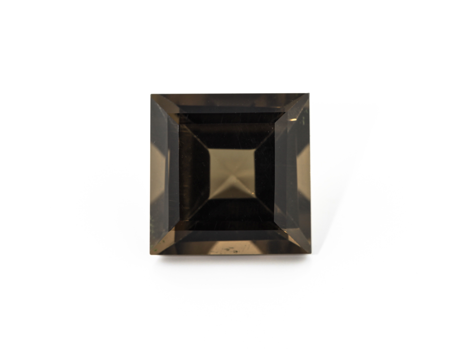 Smoky Quartz 12mm Carre Cut