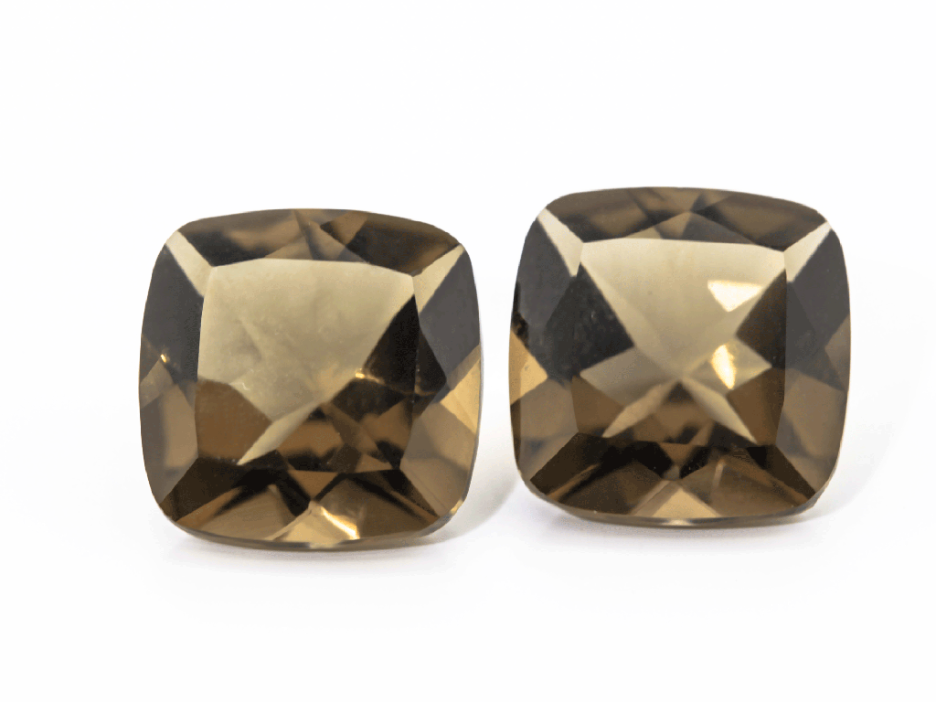 Smoky Quartz 14mm Square Cushion 