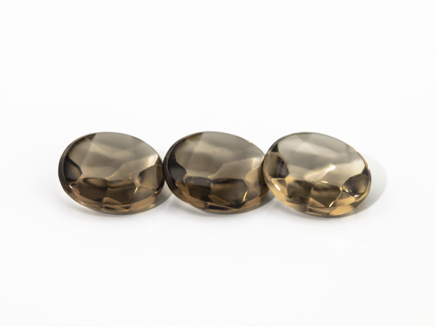 Smoky Quartz 9x7mm Oval Buff Top 