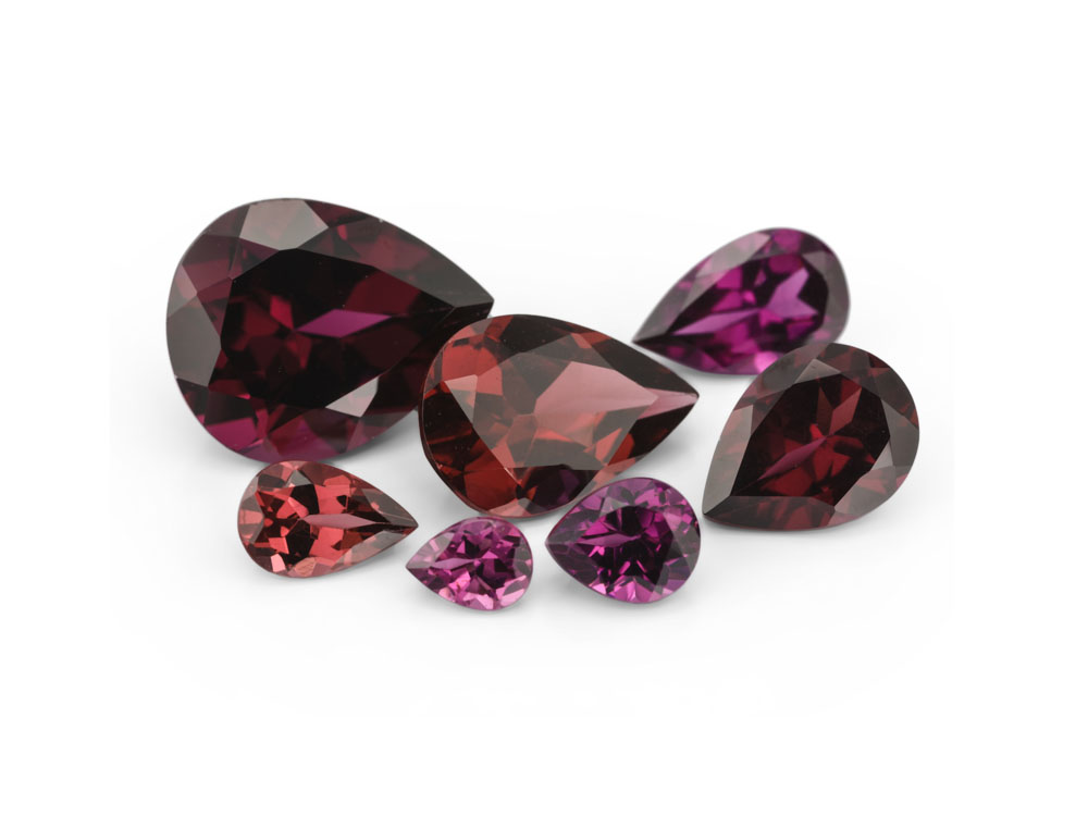 Rhodolite Garnet 5x4mm Pear Shape