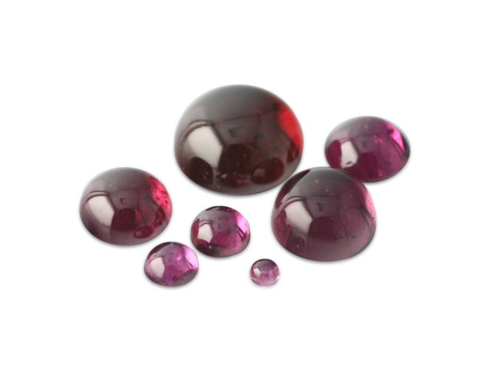 Rhodolite Garnet 2.00mm Round Cabochon