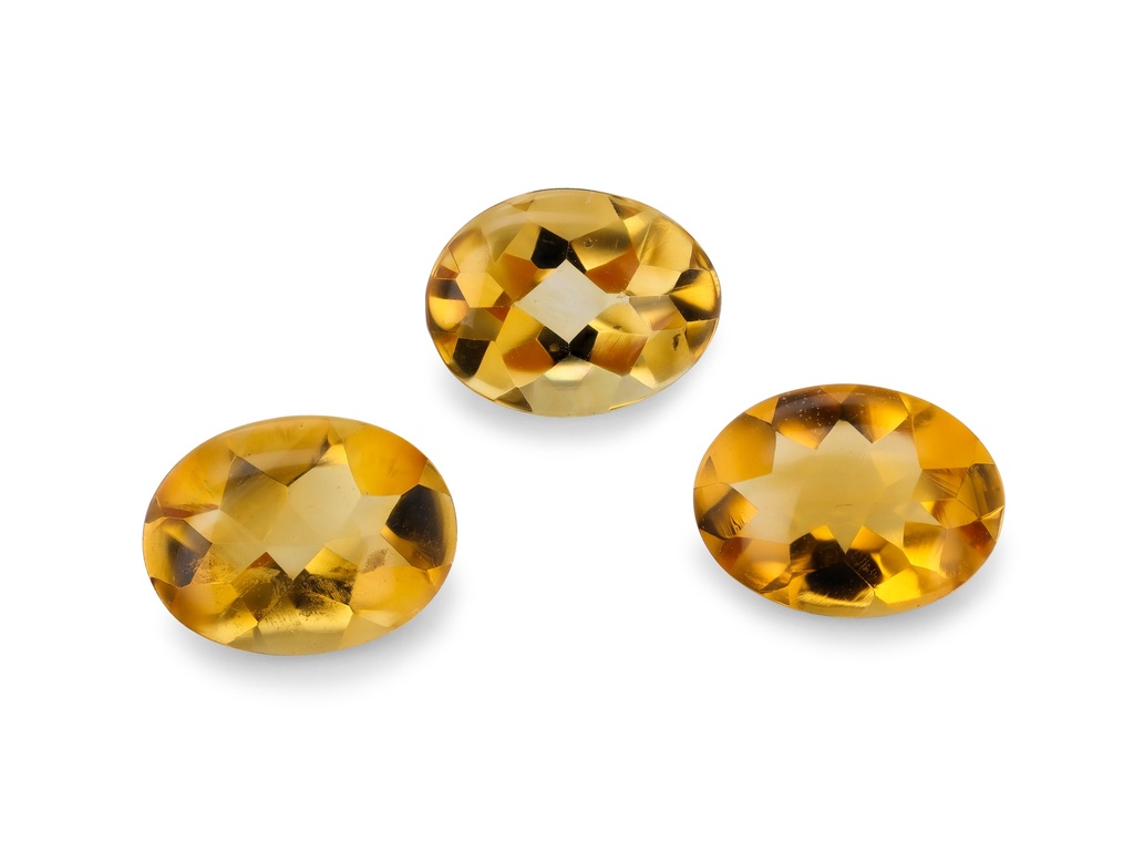 Citrine 8x6mm Oval Buff Top