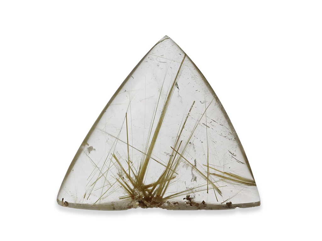 Rutilated Quartz 44x43mm Trilliant