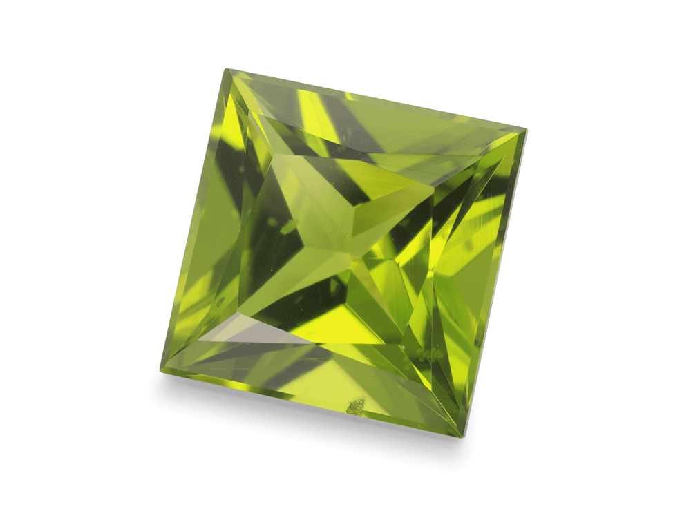 Peridot 10mm Princess Cut