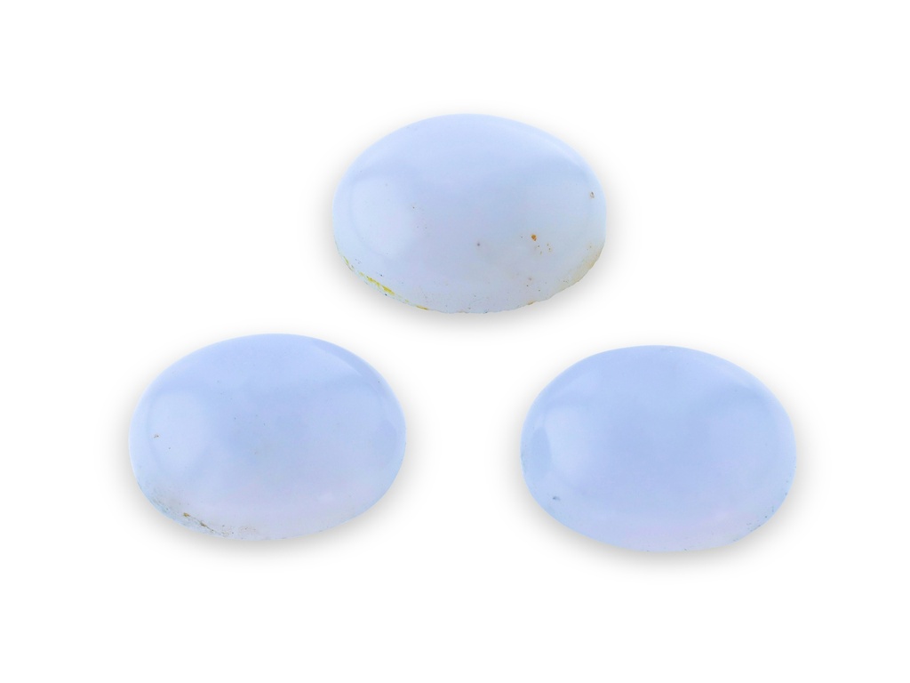 Blue Chalcedony 8x6mm Oval Cabochon