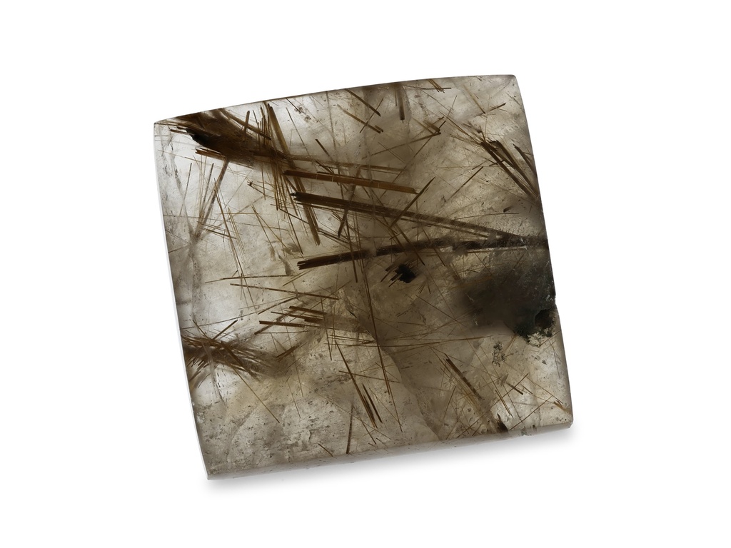 Rutilated Quartz 34.5mm Square Cut