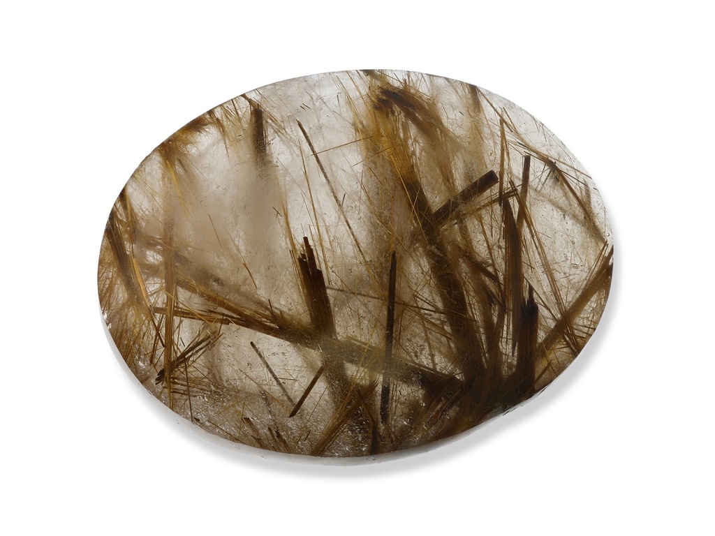 Rutilated Quartz 38x30mm Oval